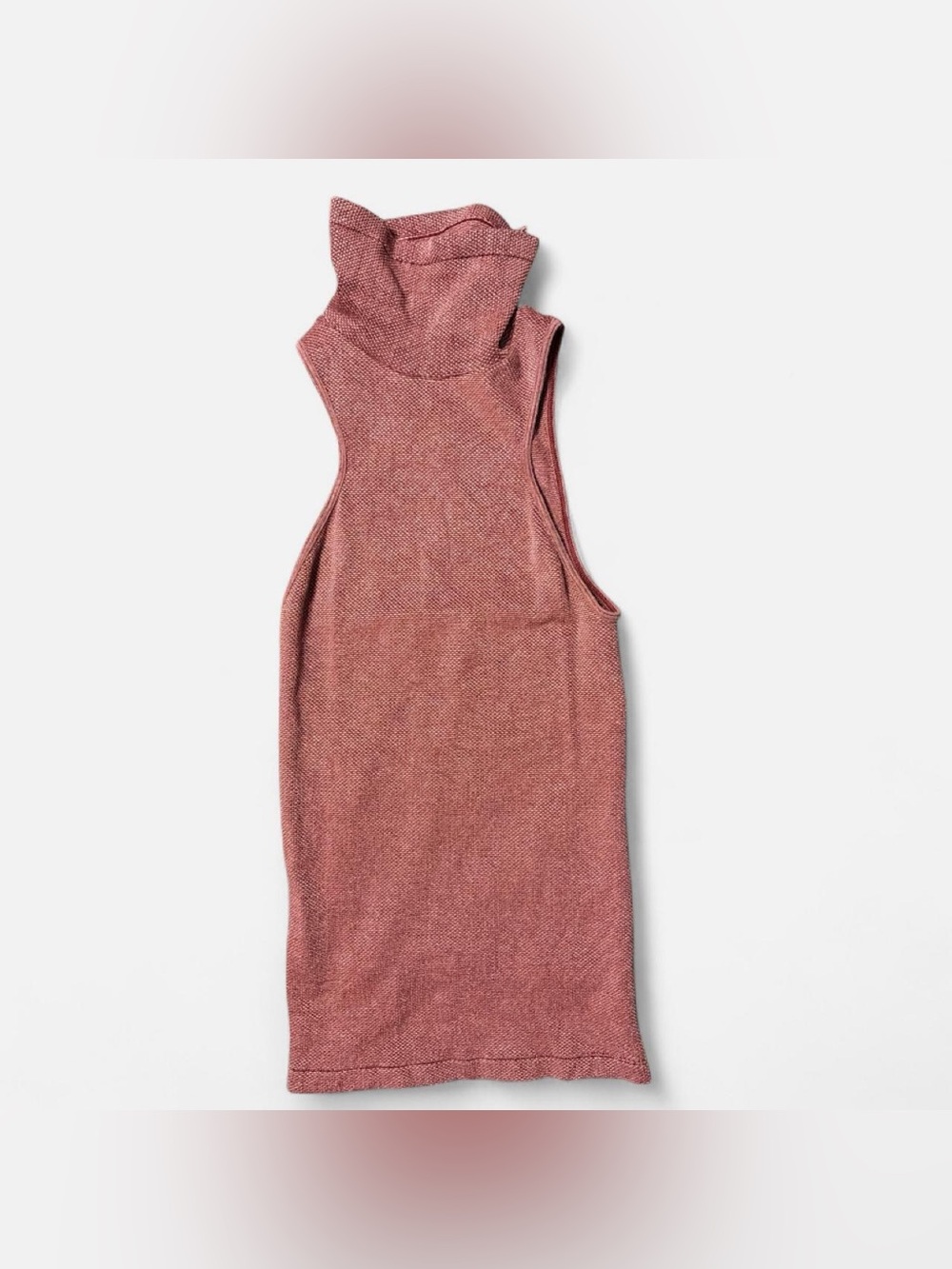 Free People Dusty Rose Sleeveless Turtleneck Tank